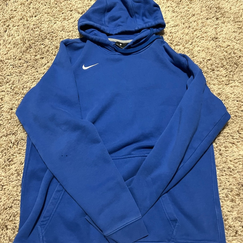 Nike Men's Royal Blue Pullover Hoodie